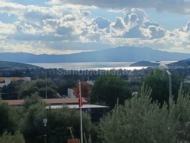 Bodrum Muğla panoramik deniz ve Yunanistan Kos adası manzaralı Satılık Daire